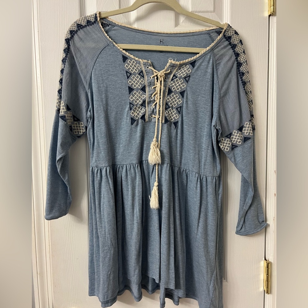 Hannah Top XL boho/embroidered
